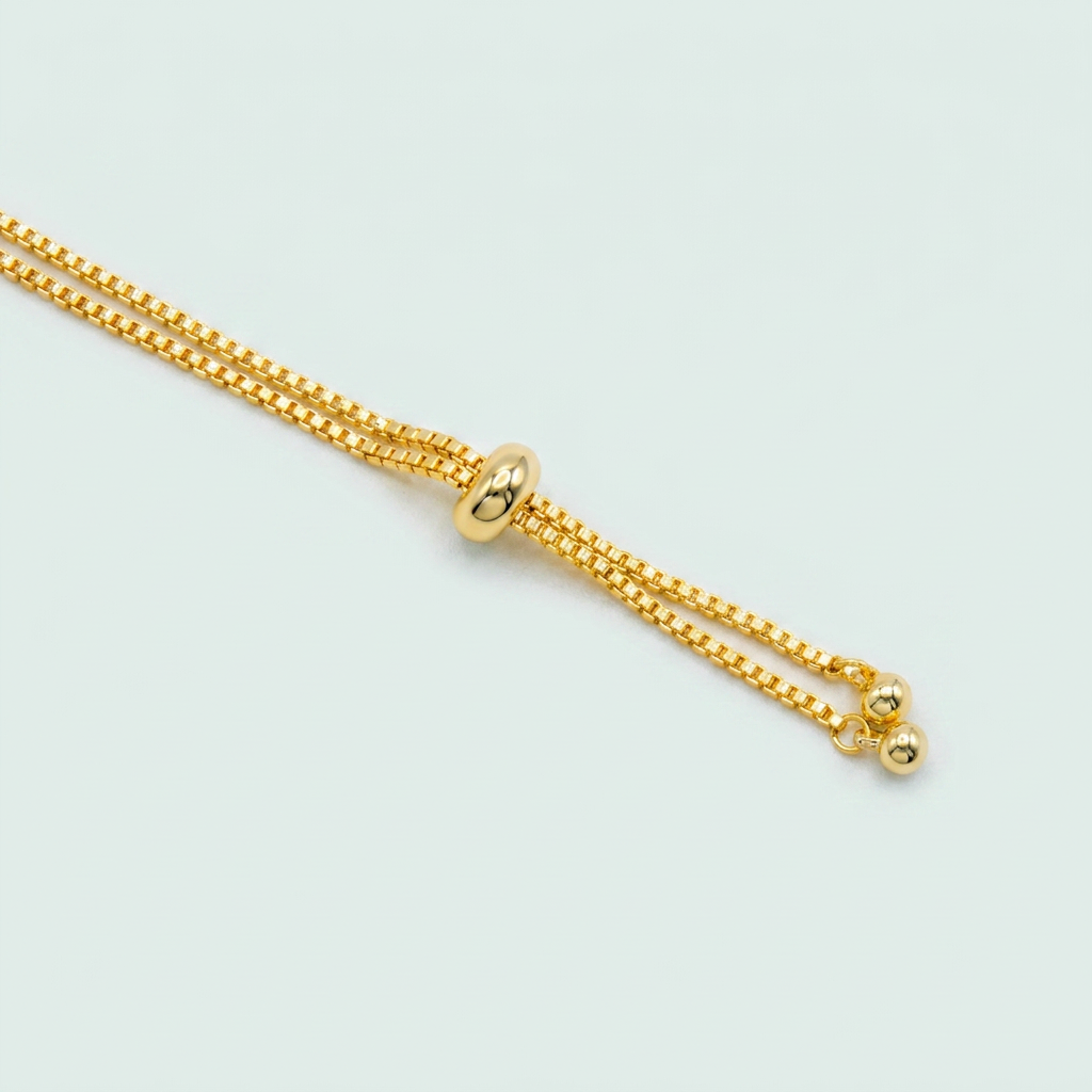 Gargantilla de Joyería de Goldfilled con Diseño de Bolas y Soles Colgantes mod. 1111