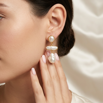 Arete de Goldfilled con Perla mod. 3087