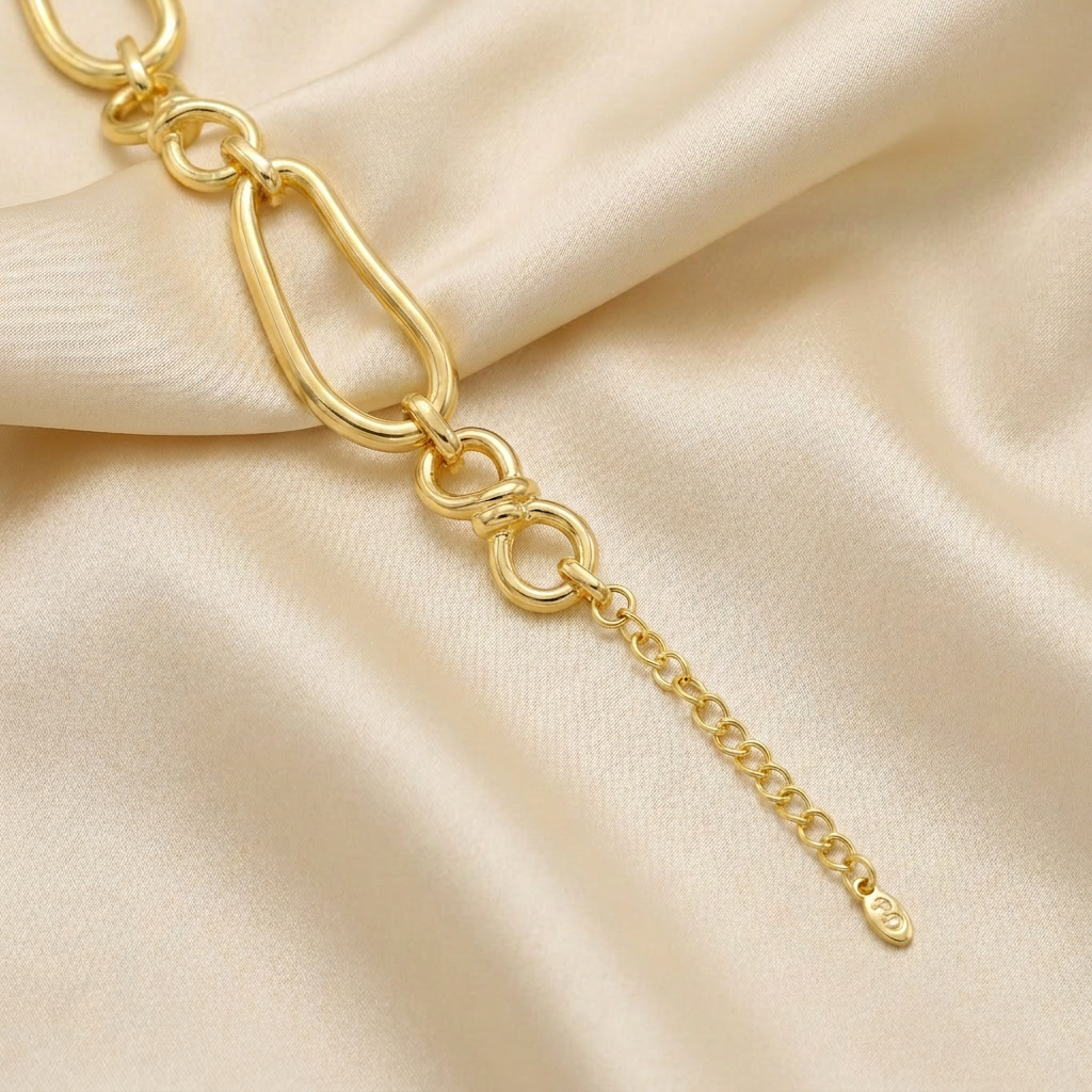 Cadena de Goldfilled  Eslabón Grande y Brillante mod. 8016