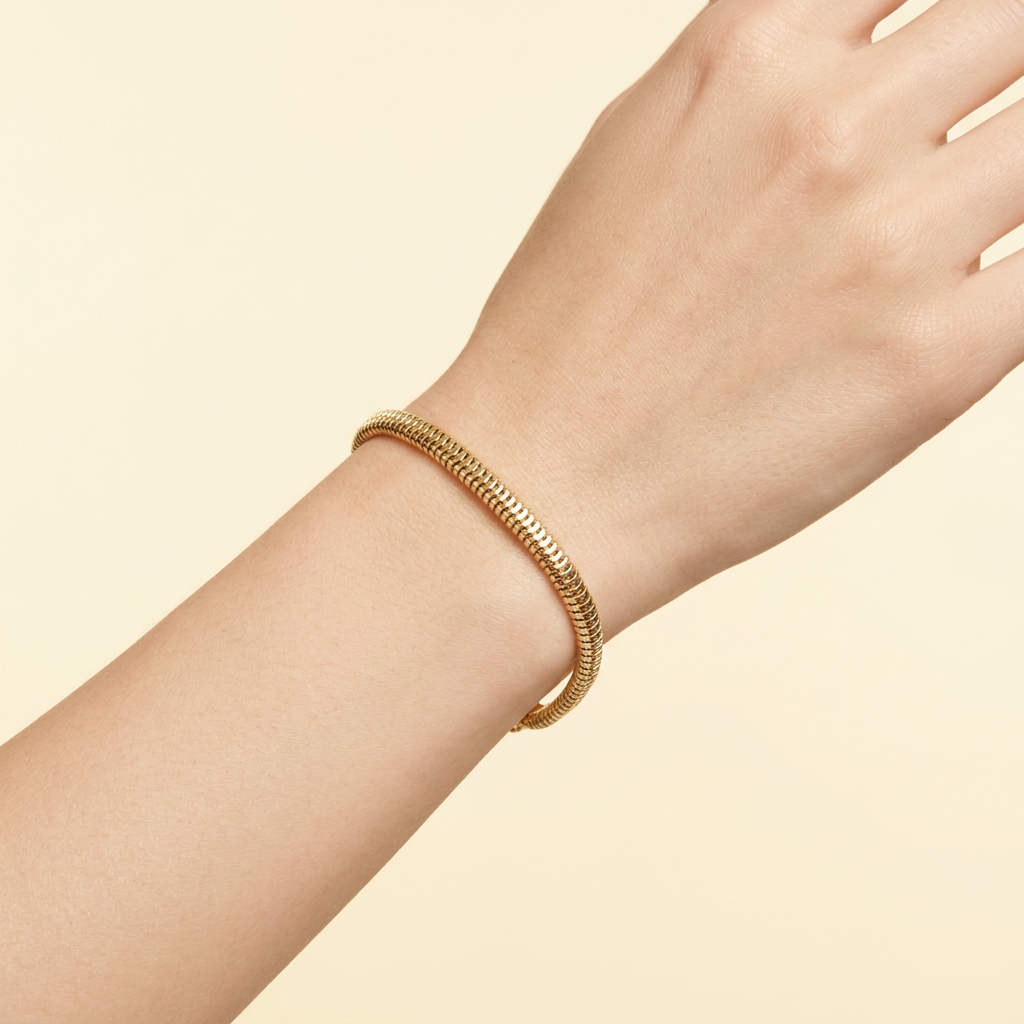 Pulsera de Oro Laminado Panza de Víbora Especial mod. 1451