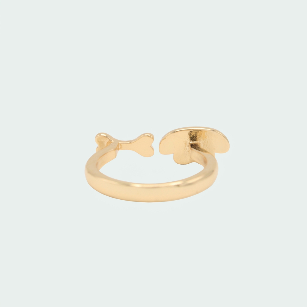 anillo de Goldfilleld con diseño de Perrito y un Hueso  1375
