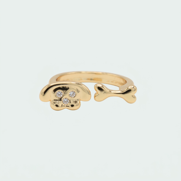 anillo de Goldfilleld con diseño de Perrito y un Hueso  1375