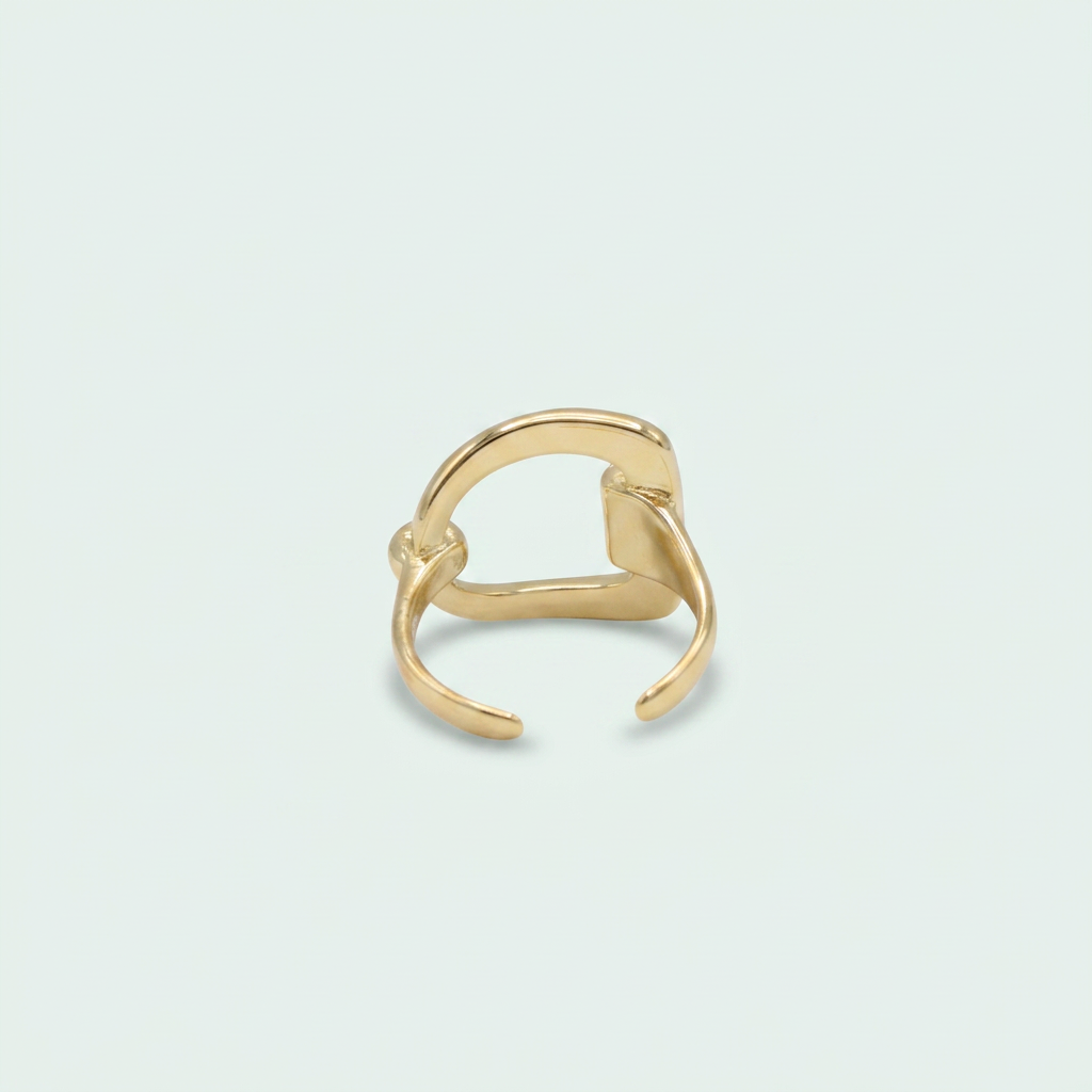 Anillo de Goldfilled con Diseño de Broche mod. 1316