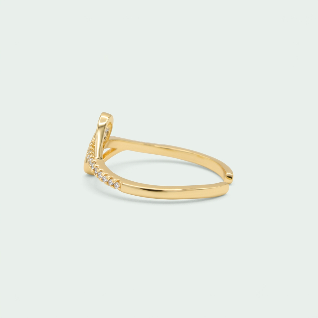 anillo de Goldfilleld con Zirconia con diseño de S  mod.1376