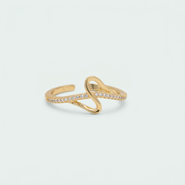 anillo de Goldfilleld con Zirconia con diseño de S  mod.1376