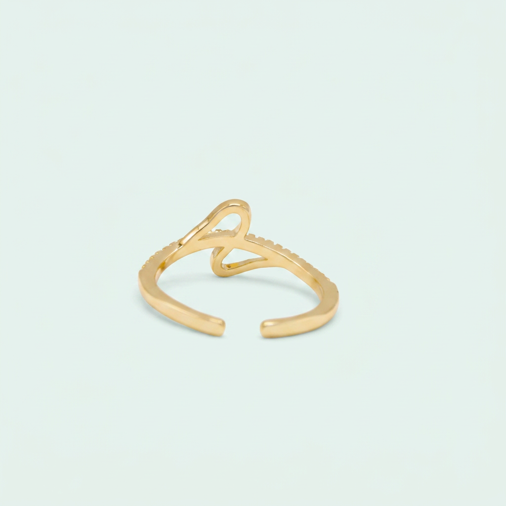 anillo de Goldfilleld con Zirconia con diseño de S  mod.1376