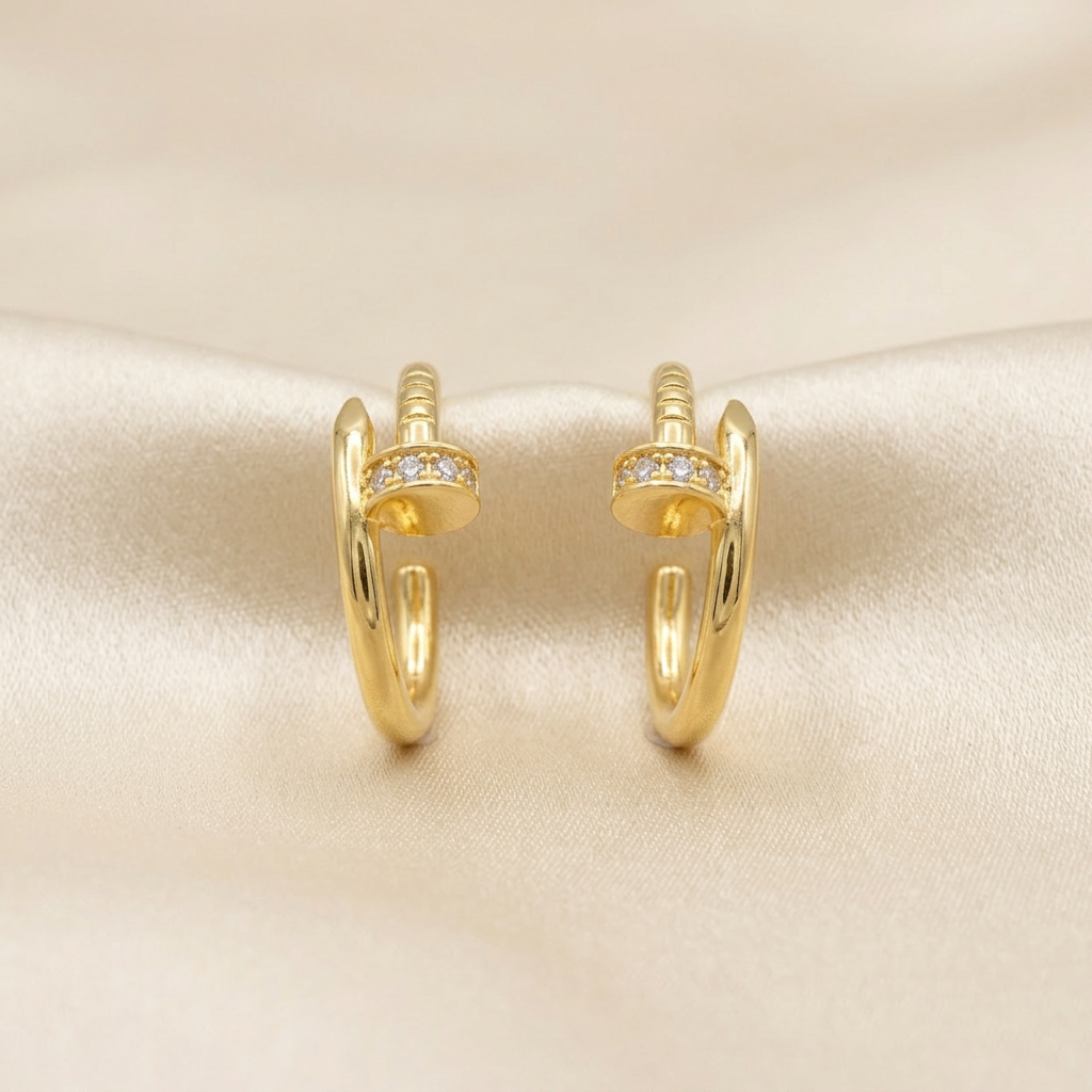 Set de Joyería de Goldfilled Diseño Clavo mod. 7091