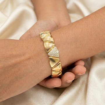 Aro de Goldfilled Tríangulos Finos mod. 4029