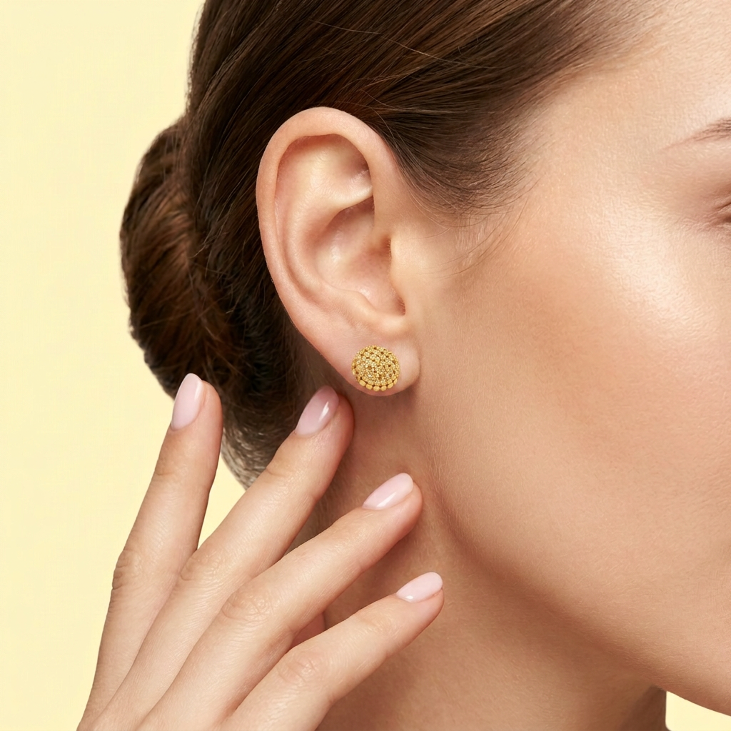 Arete de Goldfilled Circular Elegante  mod. 1135