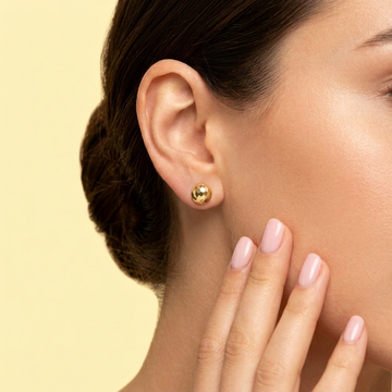Arete de Goldfilled Circular con Diseño Facetado mod. 1227