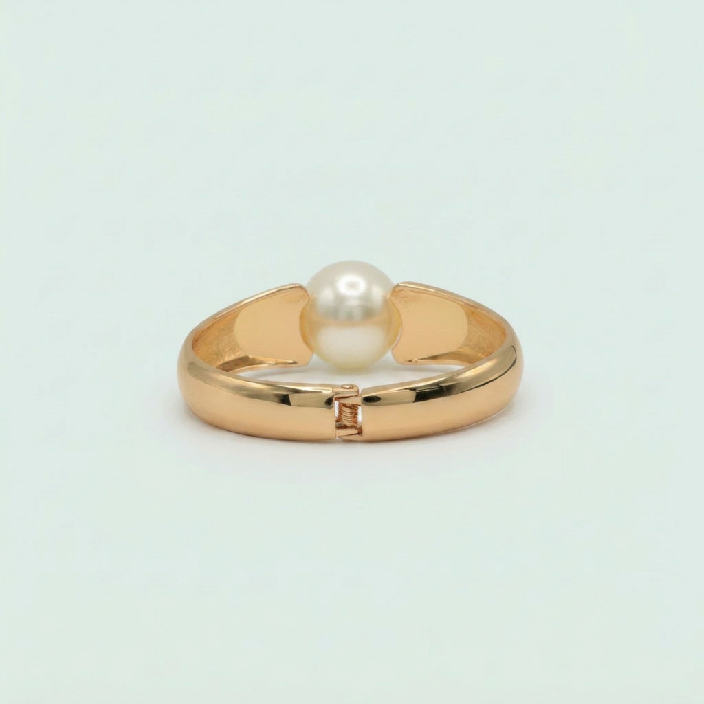 Aro de Goldfilled con Perla Tipo Anillo mod. 1125