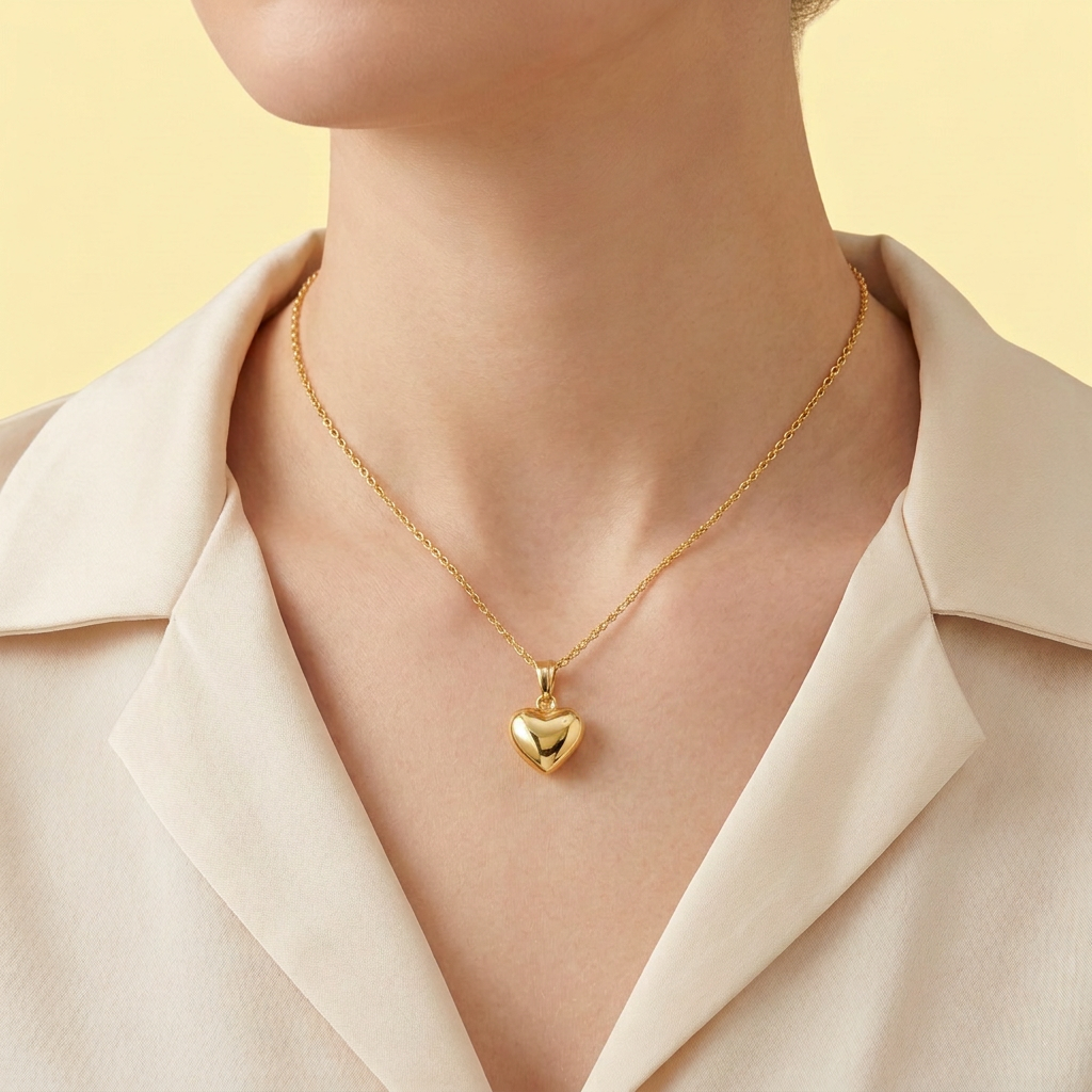 Dije de Oro Laminado Corazón Liso mod. 1431