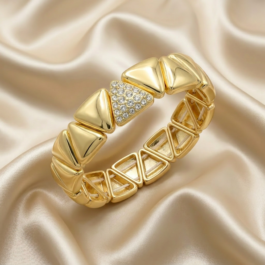 Aro de Goldfilled Tríangulos Finos mod. 4029