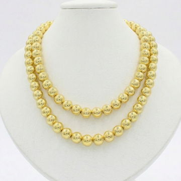 Paquete 2pz Collar de Goldfiled Esferas mod. 16000