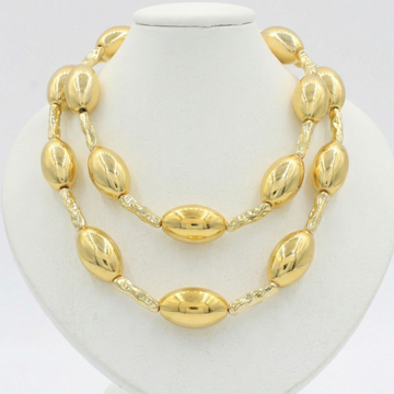 Paquete 2pz Collar de Goldfiled Óvalos y Separadores Texturizados mod. 16009