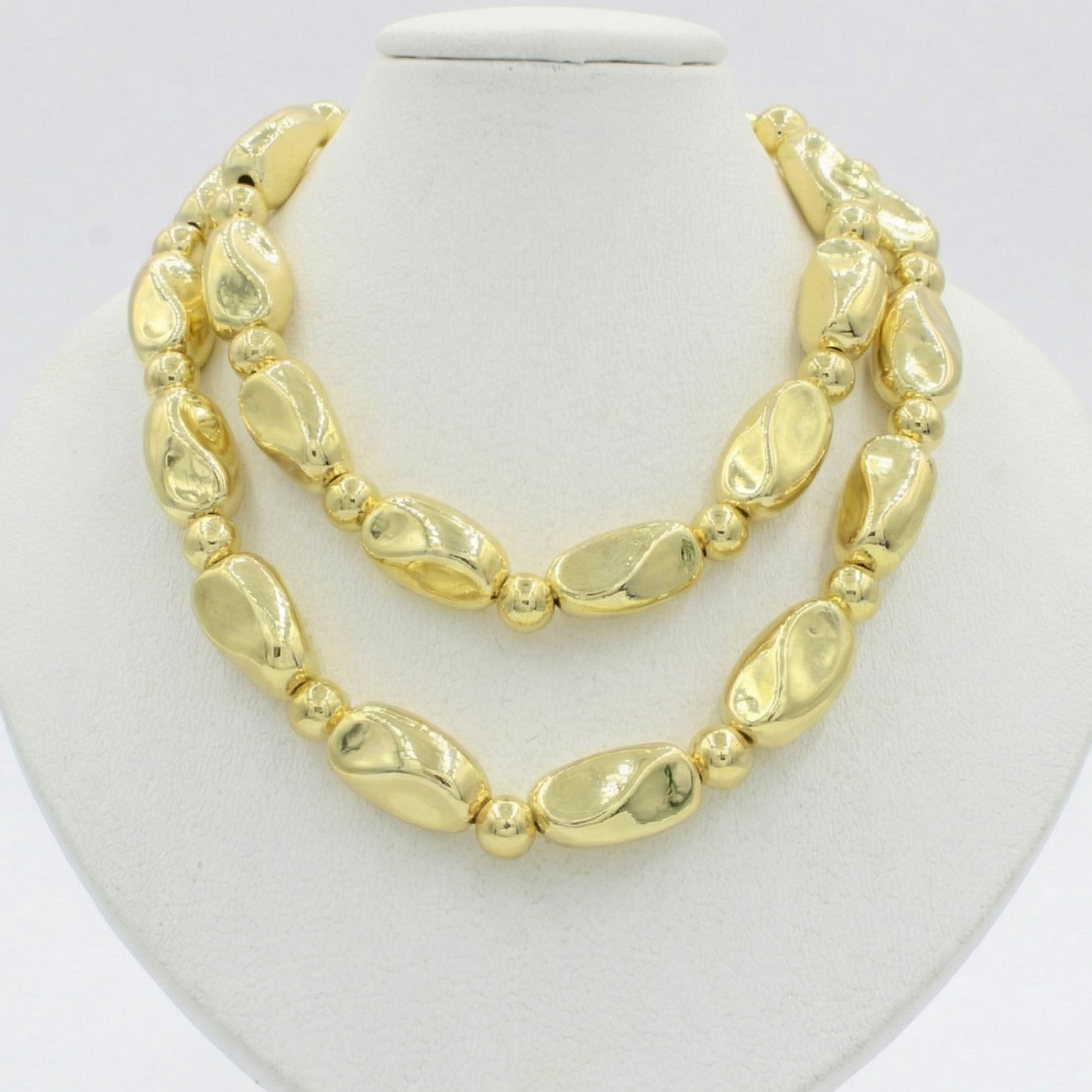 Paquete 2pz Collar de Goldfiled Chunky mod. 16007