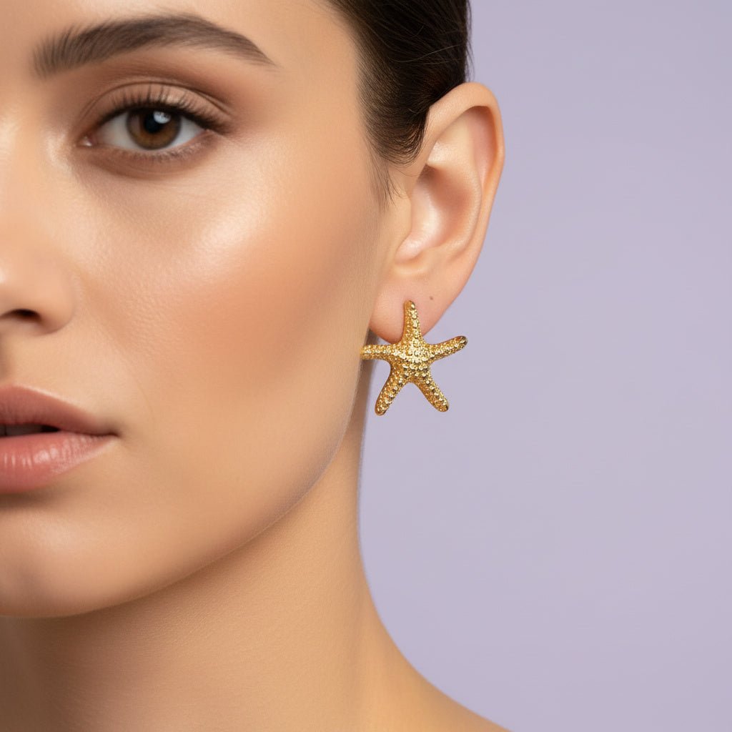 Paquete Arete de Goldfiled 2pz Estrella mod. 15000