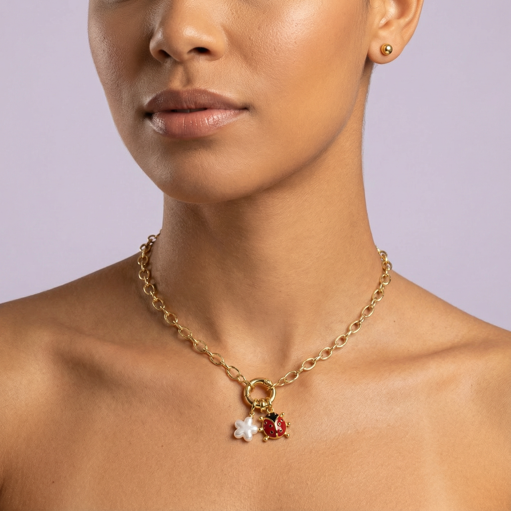 Set de Joyería de Goldfilled Lady Bug mod. 7062