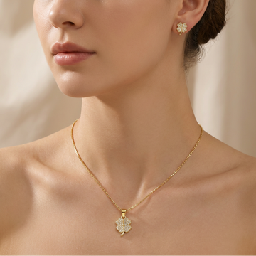 Set de Joyería de Goldfilled Trébol mod. 7085