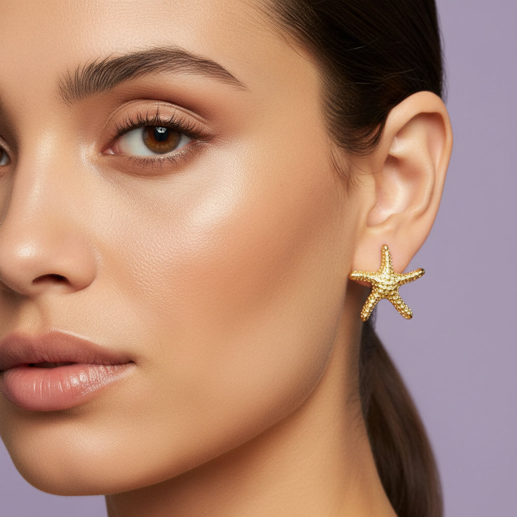 Paquete Arete de Goldfiled 2pz Estrella mod. 15000