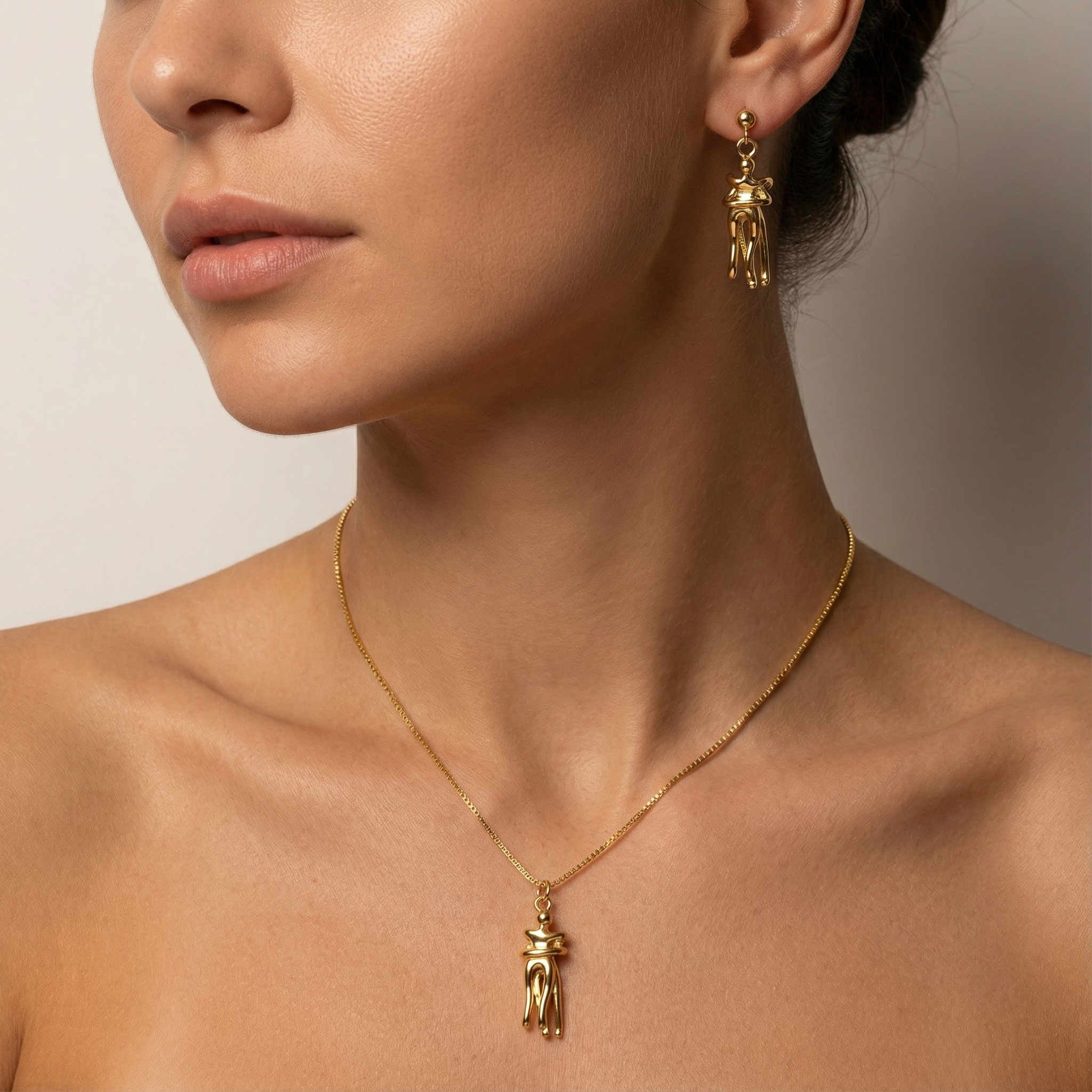 Set de Joyería de Goldfilled Amantes Eternos mod. 7067