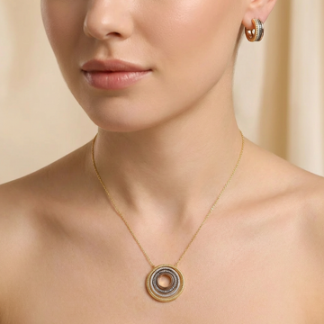 Set de Joyería de Goldfilled Circular mod. 7086