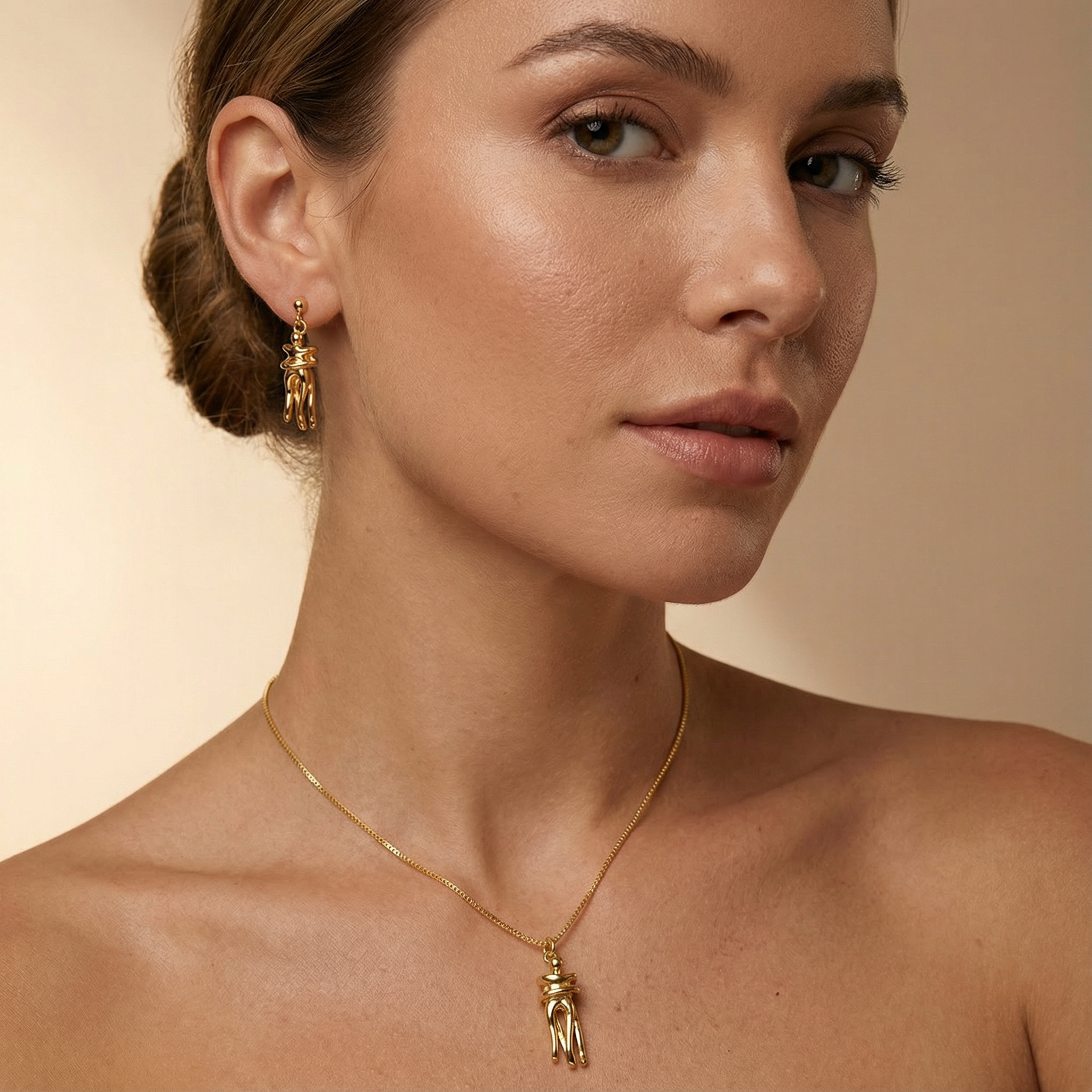 Set de Joyería de Goldfilled Amantes Eternos mod. 7067