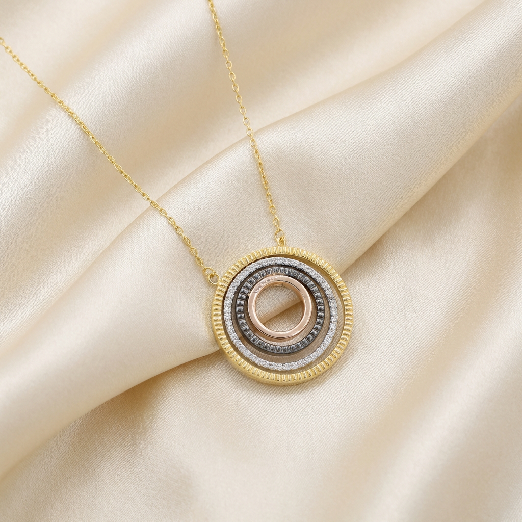 Set de Joyería de Goldfilled Circular mod. 7086