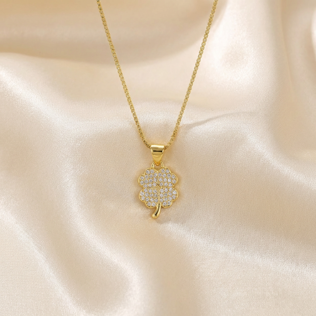 Set de Joyería de Goldfilled Trébol mod. 7085