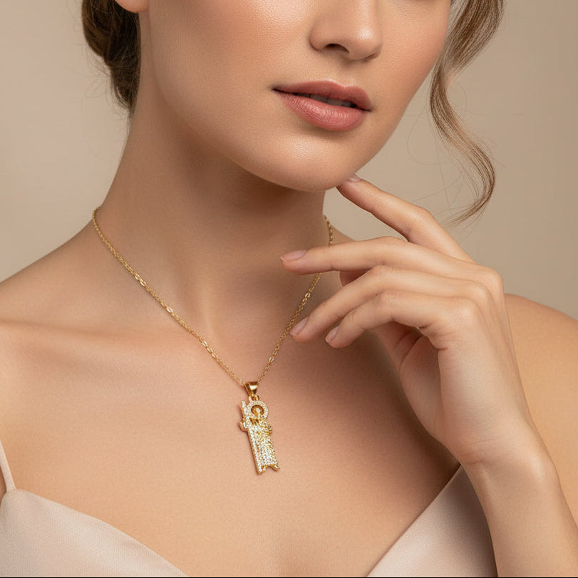 Gargantilla de Goldfilled con San Judas mod. 5026