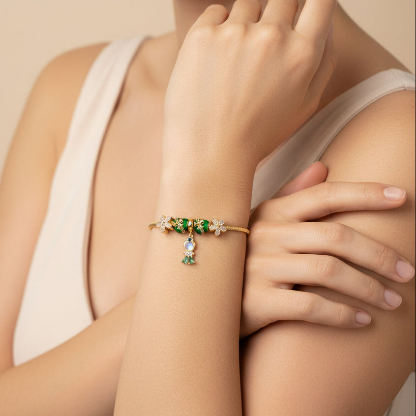 Pulsera de Goldfilled con Colganges Fancy mod. 1123