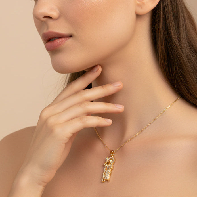 Gargantilla de Goldfilled con San Judas mod. 5026