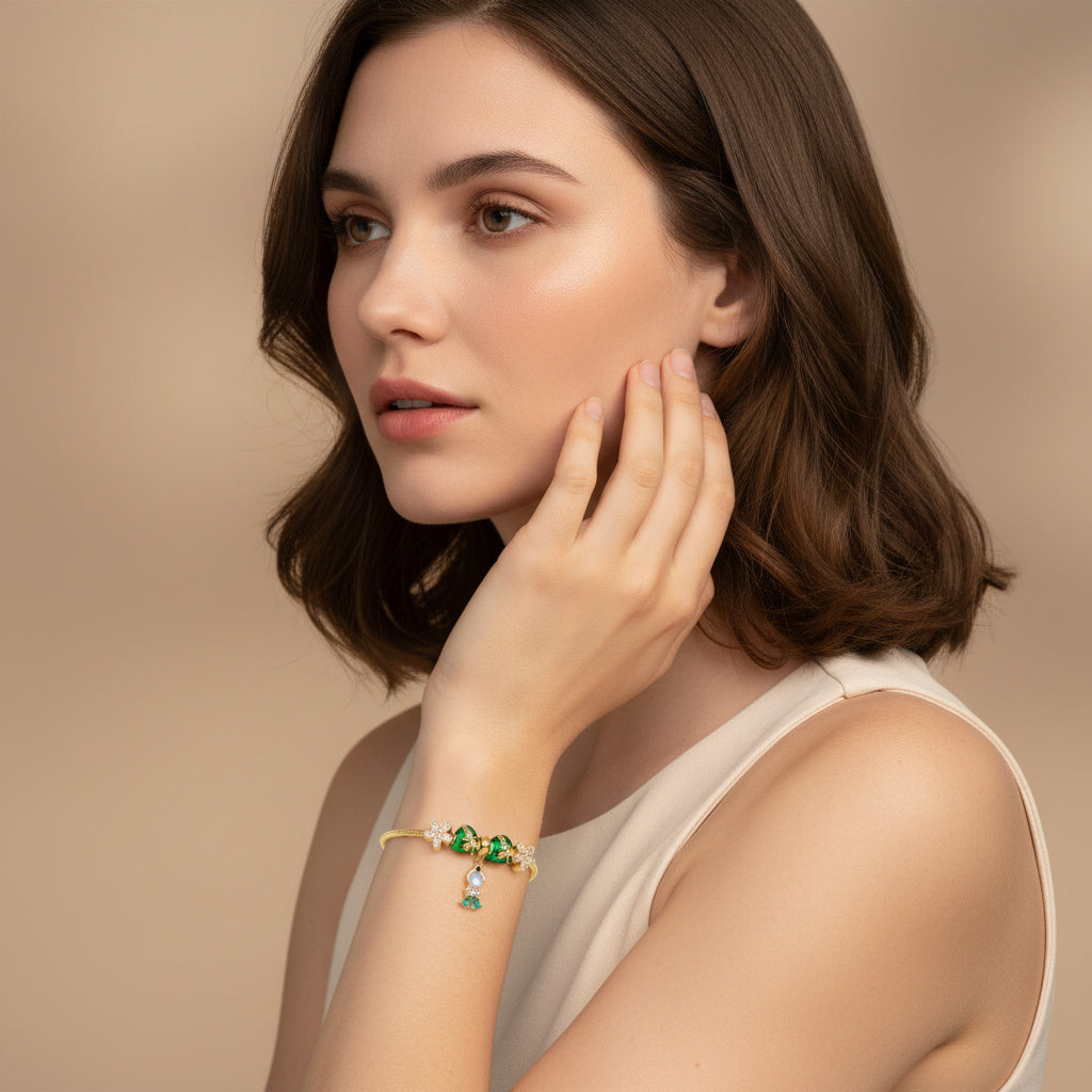 Pulsera de Goldfilled con Colganges Fancy mod. 1123