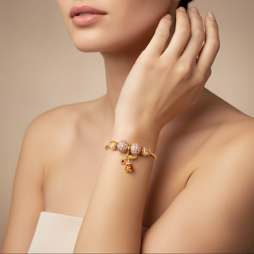 Pulsera de Goldfilled con Colganges Fancy mod. 1118