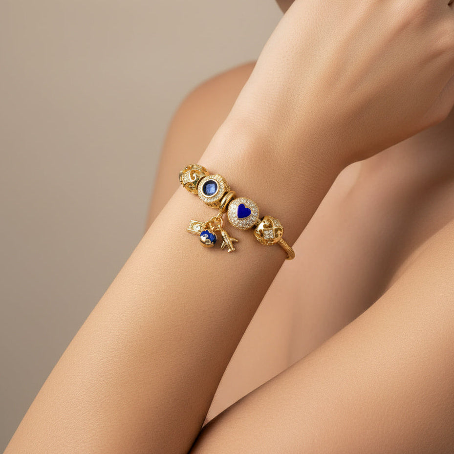 Pulsera de Goldfilled con Colganges Fancy mod. 1124