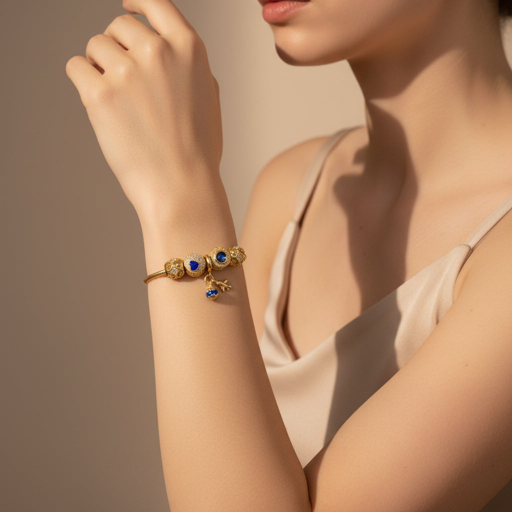 Pulsera de Goldfilled con Colganges Fancy mod. 1124