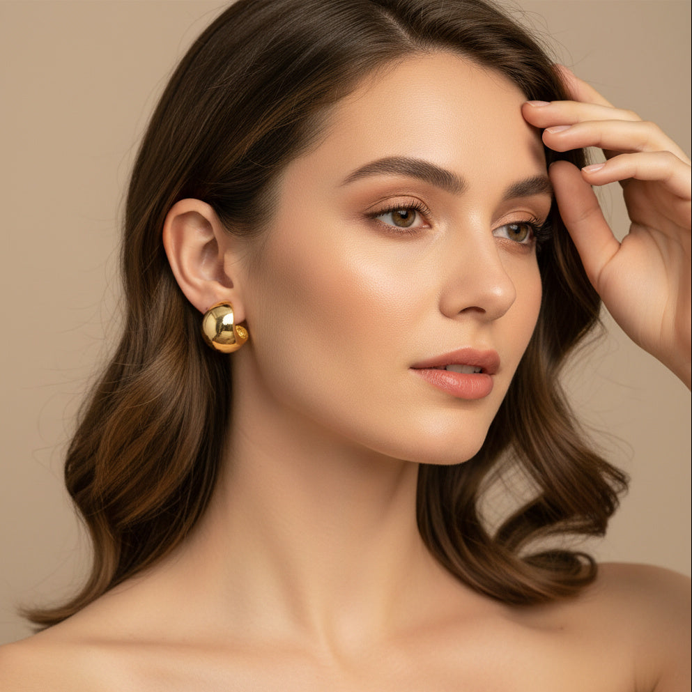 Paquete Arete de Goldfiled 2pz Gota mod. 15007