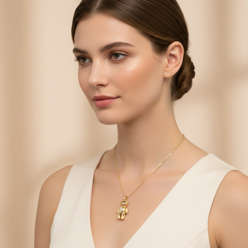 Gargantilla de Goldfilled Osito Brillante mod. 5024