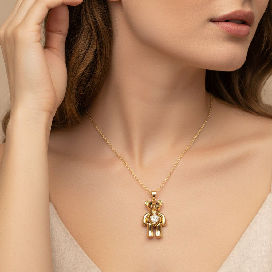 Gargantilla de Goldfilled Osito Brillante mod. 5024