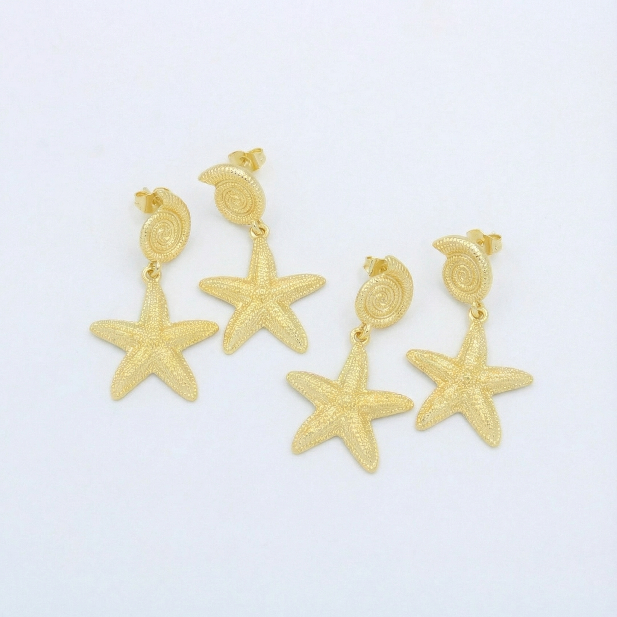 Paquete Arete de Goldfiled 2pz Estrella de Mar mod. 15005