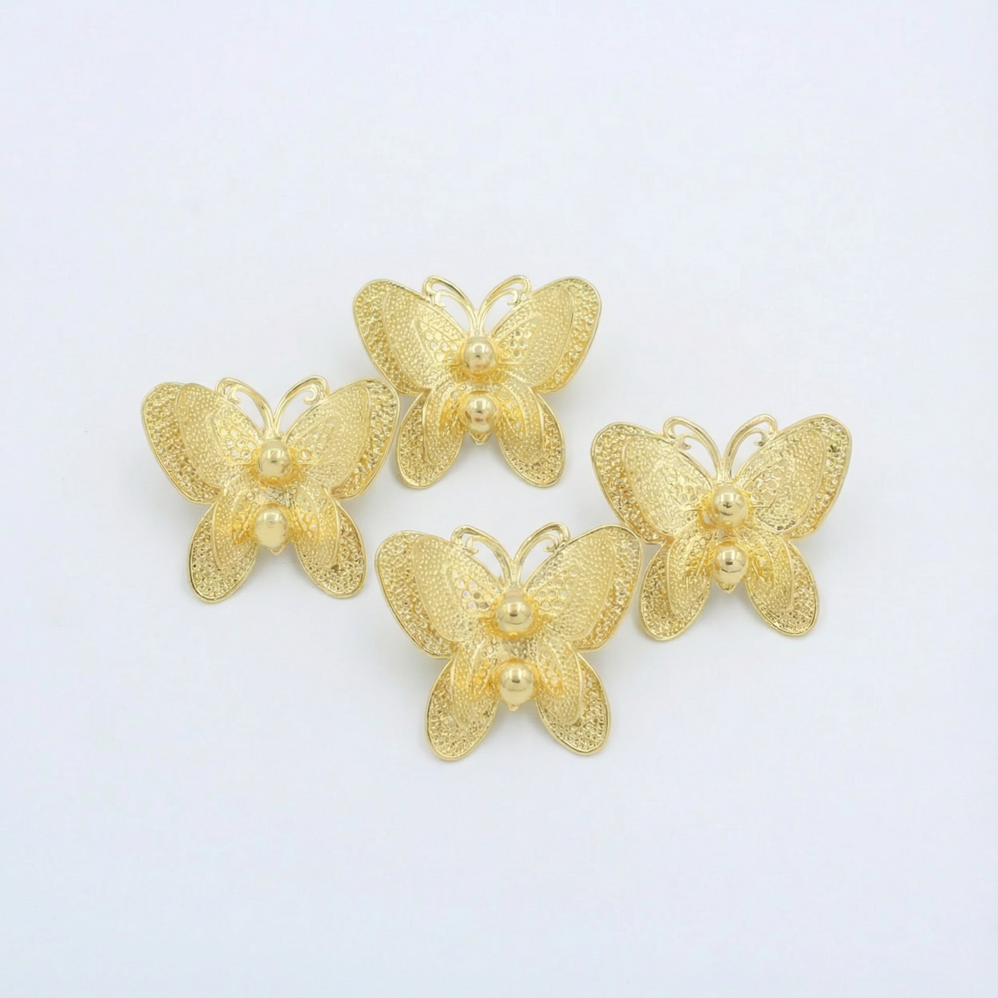 Paquete Arete de Goldfiled 2pz Mariposa mod. 15006