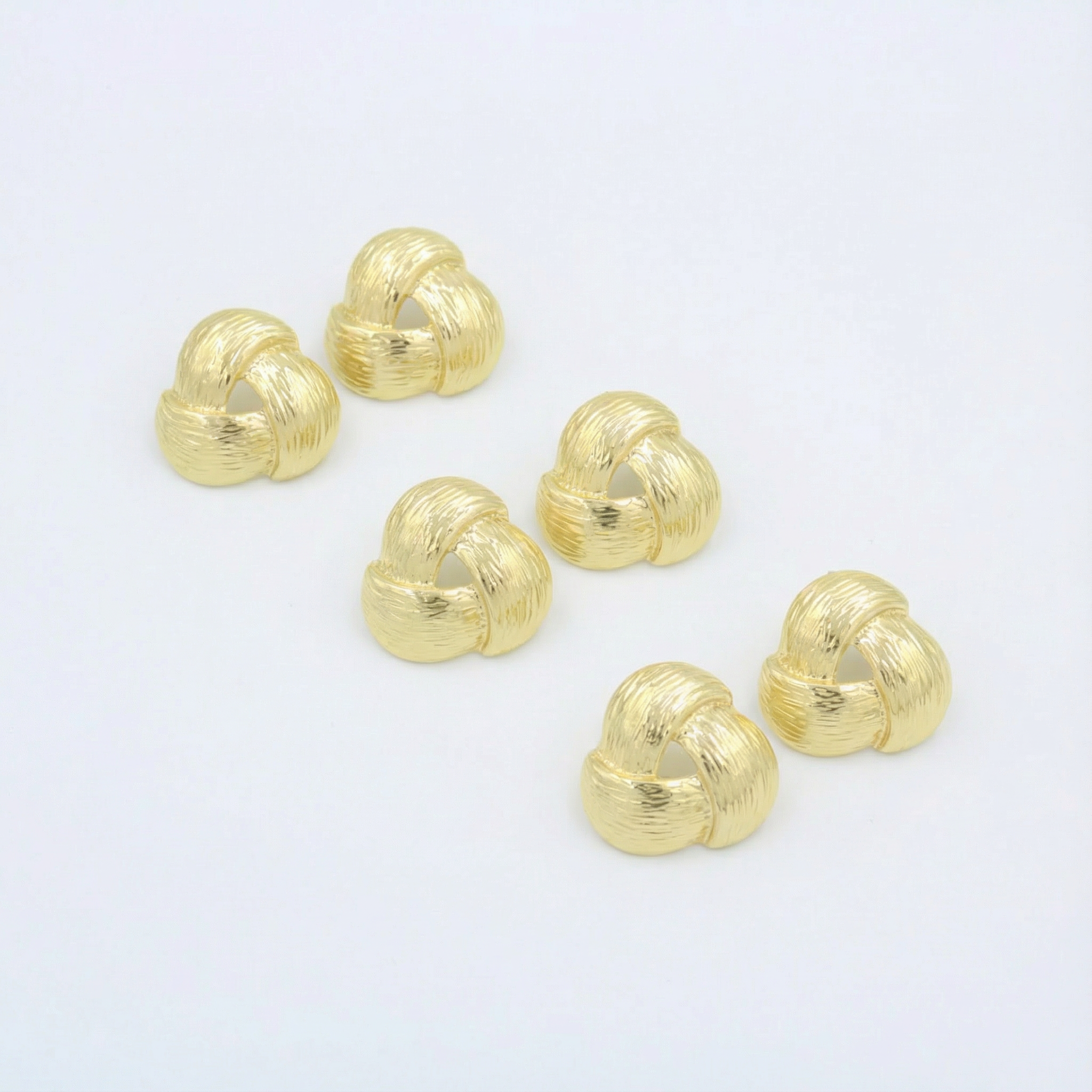 Paquete Arete de Goldfiled 3pz Enlace Triangular mod. 15002