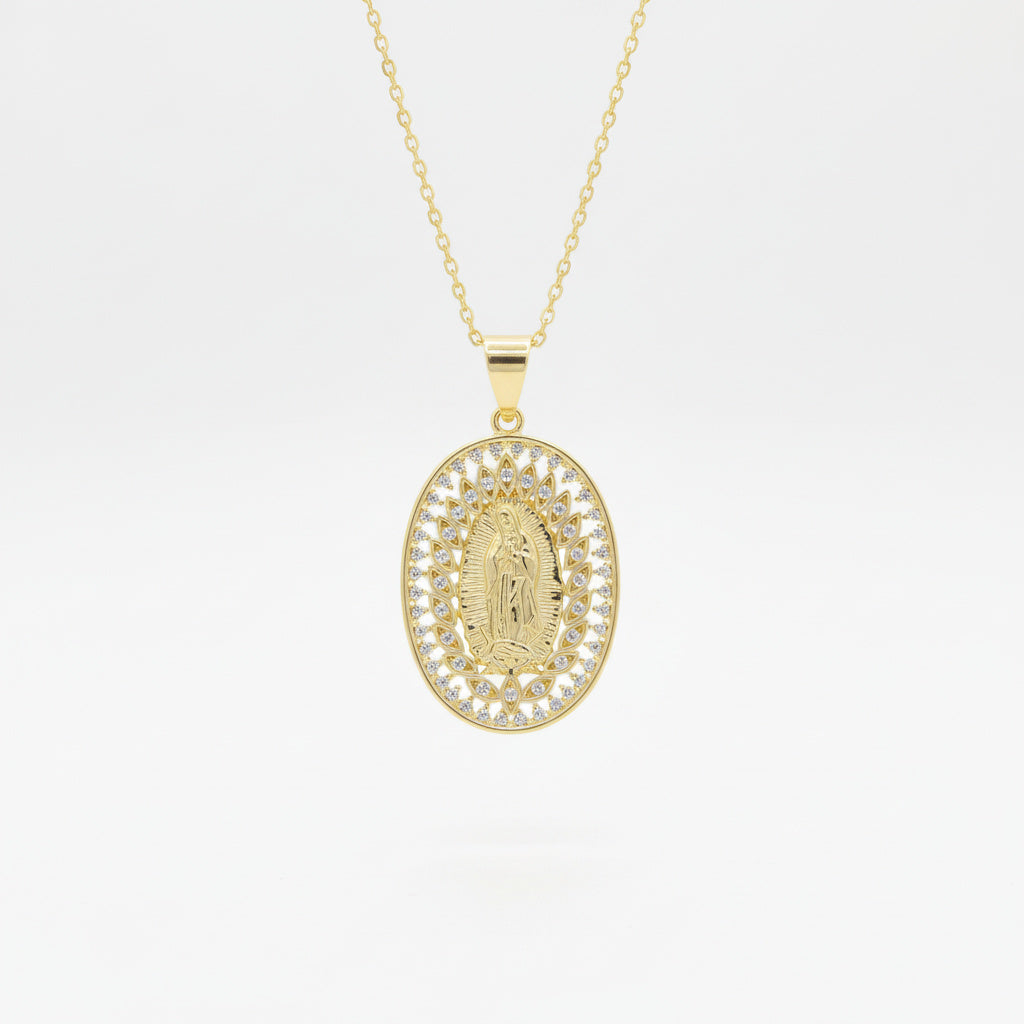 Gargantilla de Goldfilled con Virgen Guadalupe mod. 5028