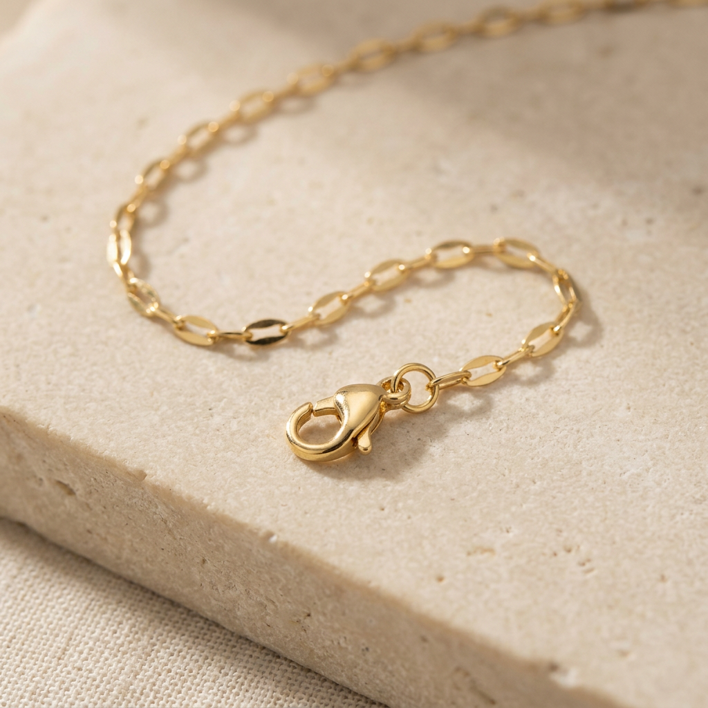 Gargantilla de Oro Laminado Girasol Blanco mod.1577