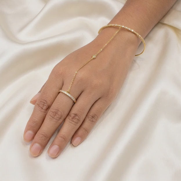 Pulsera Manopla de Goldfilled Ojo Brillante mod. 1152