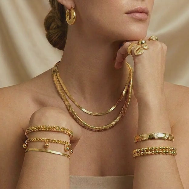 Set de Joyería de Goldfilled 12pz mod. 7099