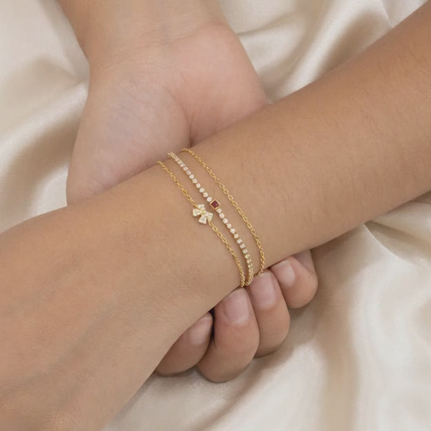 Pulsera de Goldfilled Diseño de Moño mod. 1145