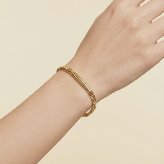 Pulsera de Oro Laminado Panza de Víbora Especial mod. 1451