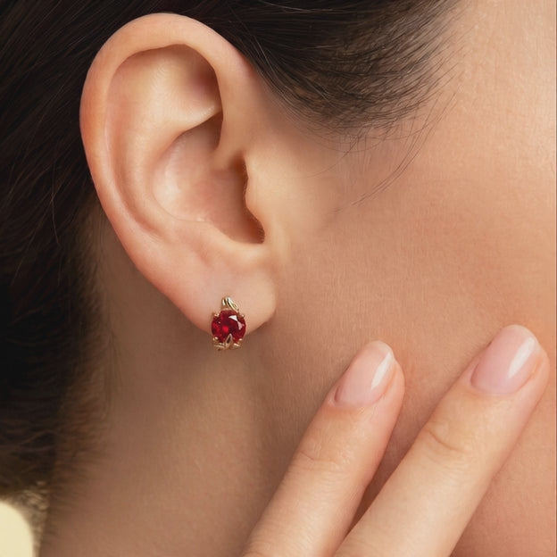 Grapa de Goldfilled con Zirconia Naranja Elegante mod. 1384
