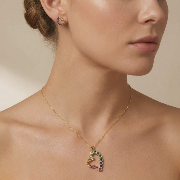 Set de Joyería de Goldfilled Corazón mod. 7068